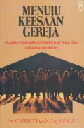 Menuju Keesaan Gereja